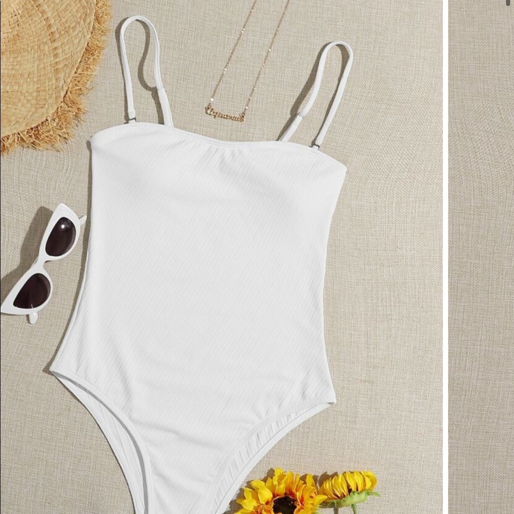 White One Piece Swimsuit